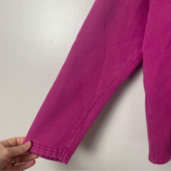 Columbia Zip-Up Sweatshirt – Bright Pink, Size Large - Picture 3 of 9